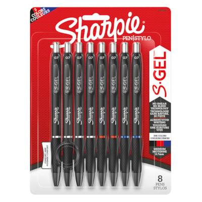 SHARPIE GEL 0.7MM 8CT B.ASST