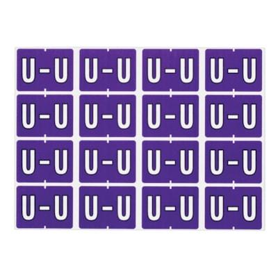 LABEL ALPHABETIC PURPLE -U-