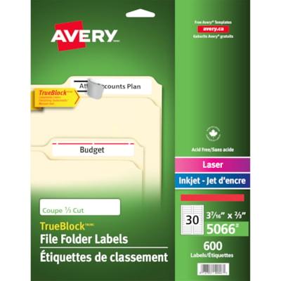 FILE FOLDER LBL LASER RED