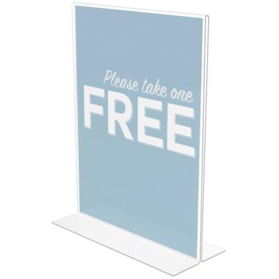 STAND UP SIGN HOLDER CLEAR