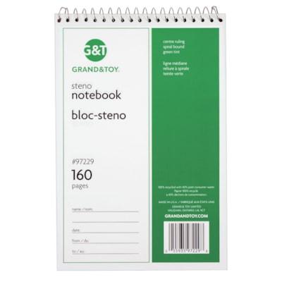 G&T STENO NOTEBK 6 X9  160PAGE