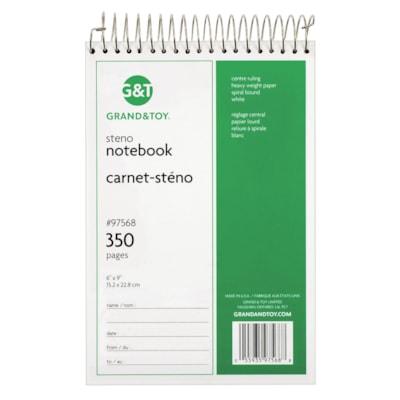 G&T STENO NOTEBK 6 X9  350PAGE