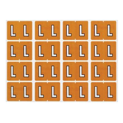 LABEL ALPHABETIC LT BROWN -L-