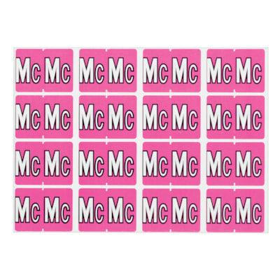 LABEL ALPHABETIC PINK -MC-