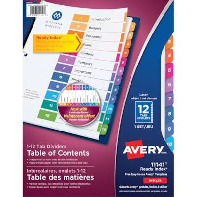 AVERY READY INDEX DVDR 20% PCW