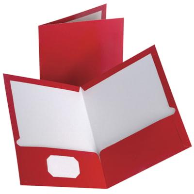 LAMINATED PORTFOLIO, GLOSS RED