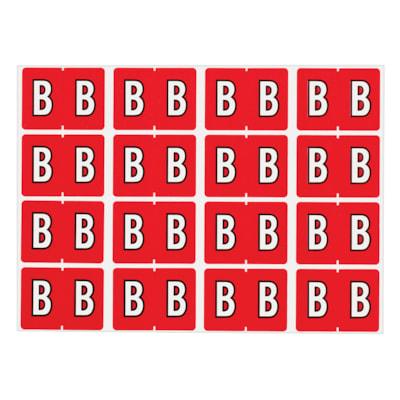 LABEL ALPHABETIC RED -B-