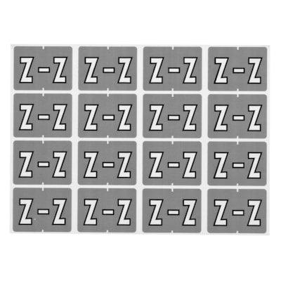 LABEL ALPHABETIC GRY/WHT -Z-