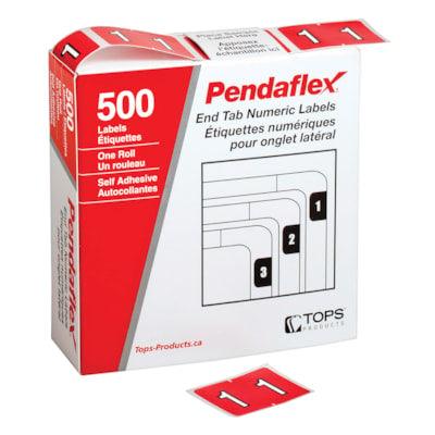 LABEL NUMERIC RED -1-