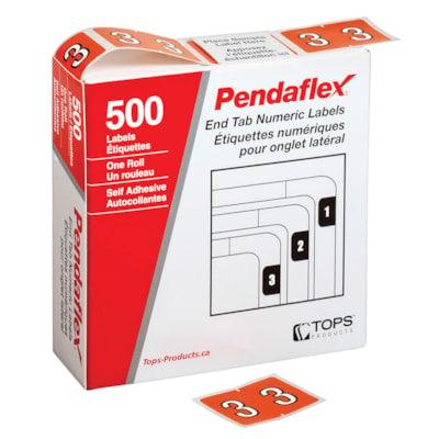 LABEL NUMERIC DK ORANGE -3-