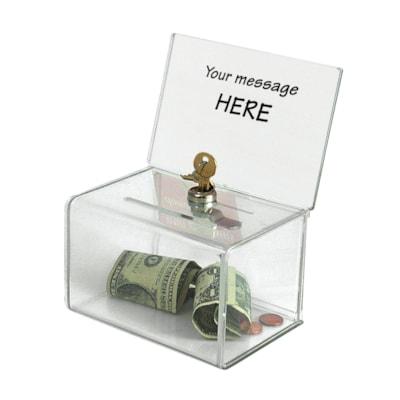 DEFLECTO BALLOT/COIN BOX W/