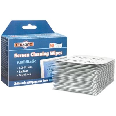 Emzone Anti-Static Screen Cleaning Wipes, Pack of 50*