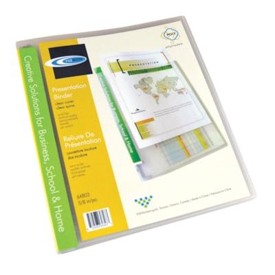 CLEAR POLY PRESENT BINDER 1