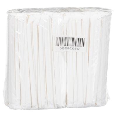 8  WHITE PAPER STRAW WRAPPED