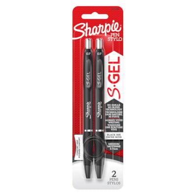 SHARPIE GEL 0.7MM 2CT BLACK