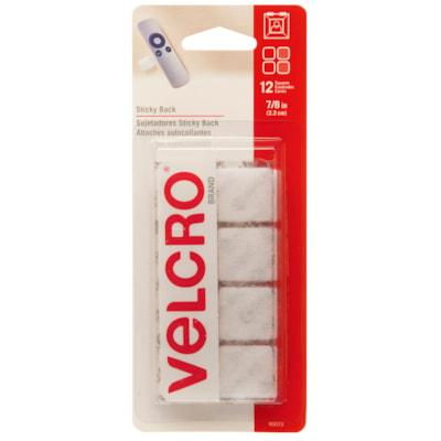 VELCRO 7/8  SQUARES WHITE