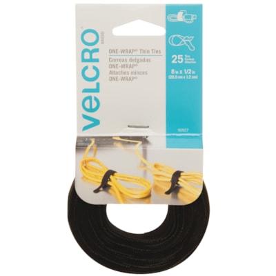 VELCRO ONE-WRAP THIN TIES BLK
