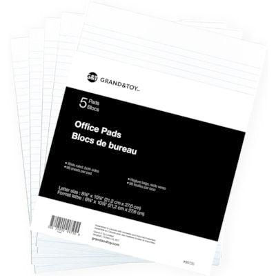 OFFICE PAD WHT WIDE RULED