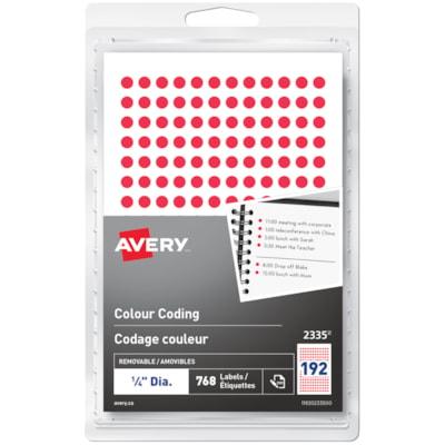 REMOVABLE COLOUR CODING LABELS