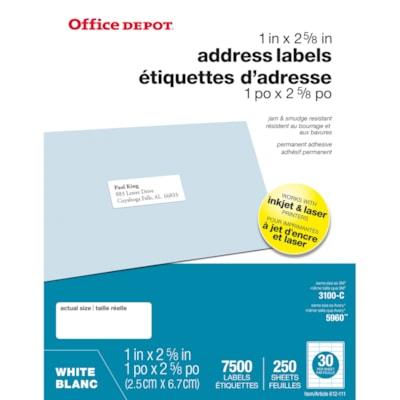 OD ADDRESS LABELS 7500CT