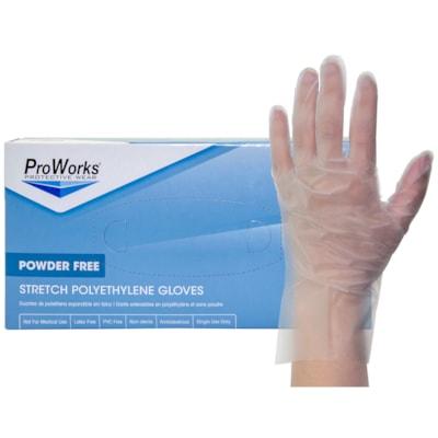 POLY STRETCH GLOVE CLEAR XL200