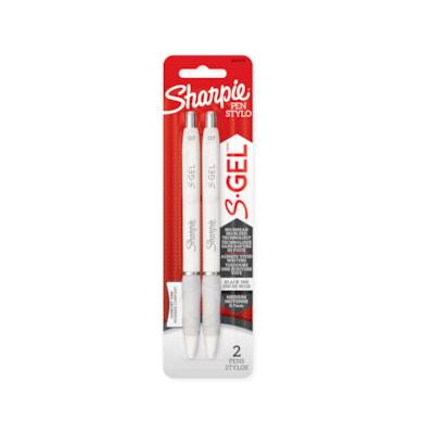 SHARPIE GEL FASH WHT 0.7MM 2CT