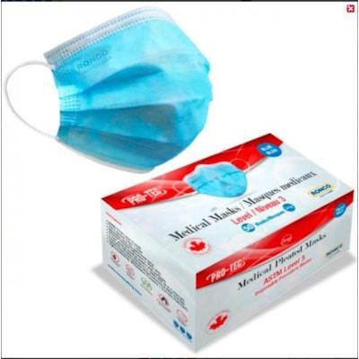 RONCO LEVEL 3 MASKS BLUE 50/BX