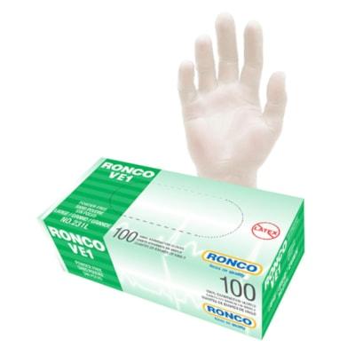 RONCO VE1 VINYL GLOVES L 100BX