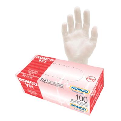 RONCO VE1 VINYL GLOVES M 100BX