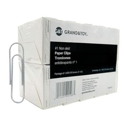 G&T PAPER CLIPS #1 NON SKID