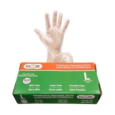POLYETHYLENE GLOVES PF L 500