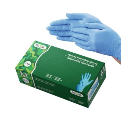 BLUE 3MIL NITRILE GLOVE M 100