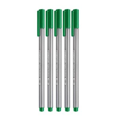 FINELINER POROUS PEN GREEN 5PK