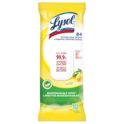 LYSOL WIPE CITRUS 84/PK