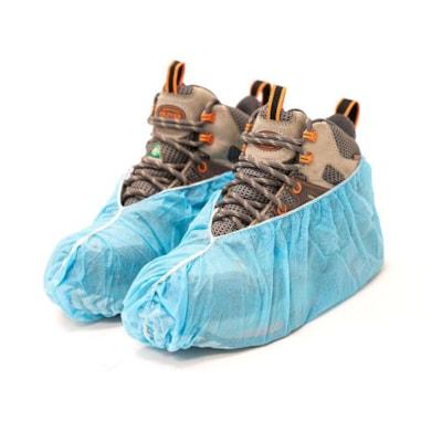BLUE DISPOSABLE SHOE COVERS