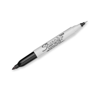 MARKER SHARPIE TWIN TIP BLK