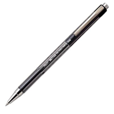BALLPT PEN RETRACT. PILOT BLK