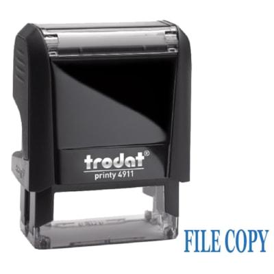 STAMP BLU  FILE COPY  SELF INK