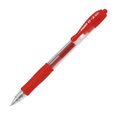 PEN GEL INK .5MM RETRACT. RED