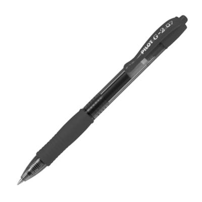 PEN GEL INK .7MM RETRACT. BLK