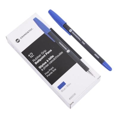 BALLPT PEN BLU FINE GRIP STICK