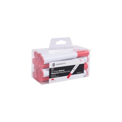 CHISEL DRY ERASE MRKR RED 12PK