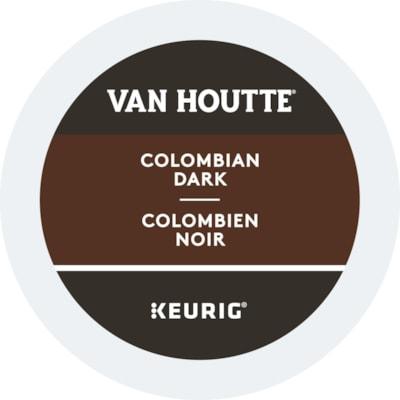 VAN HOUTTE Colombian Dark Roast Coffee - Compatible with Keurig 2 Brewer - Dark - 24 K-Cup - Colombian, Fruity, Velvety - 24 Carton