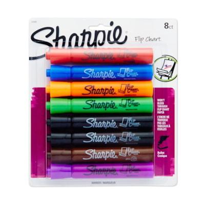 SHARPIE FLIP CHART 8PK AST CLR