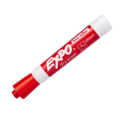 EXPO D/E MARKER CHISEL RED