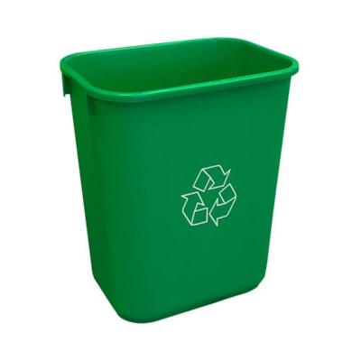 SOFT WASTEBASKET 39L GREEN