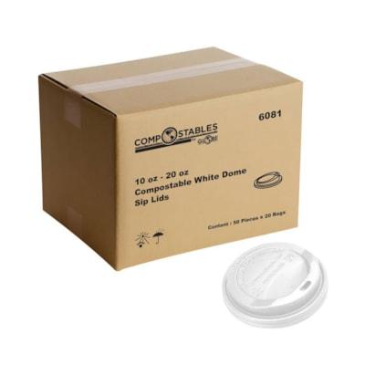 DOME LID WHITE CUPS