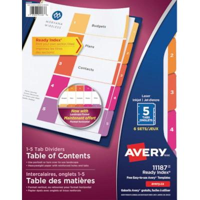 READY INDEX DIVIDERS