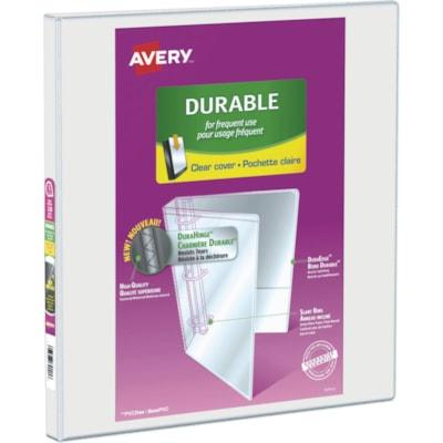 AVERY 1/2  BINDER D-RING WHITE