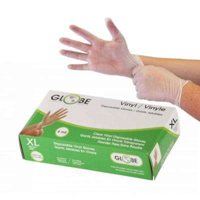 CLEAR VINYL GLOVES - X-LARGE